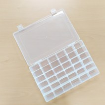 비즈공예 재료보관 비즈통 대형 (36구) 젤리비즈 비즈세트 악세사리부자재 아크릴케이스 투명플라스틱박스, 『상품선택』