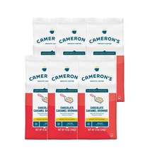카메론커피 초콜릿 카라멜 브라우니 그라운드 12 oz Camerons Coffee Chocolate Caramel Brownie Ground Coffee Light Roast, 6팩