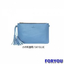 Foryou6946 여성 스타일 태슬 베이직 클러치백 스카이블루 가방 여자 이쁜 클러치