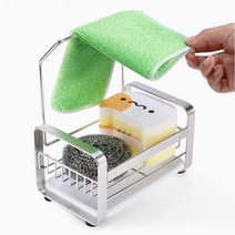 스텐 씽크대 수세미거치대 걸이 행주건조대 세제 수세미랙 물빠짐 수세미거치대, 수세미받침_304스텐(소형)