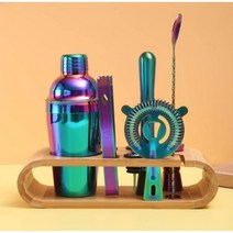 칵테일 쉐이크 세트 바텐더 믹스컵 칵테일 도구 지거 조주기능사 홈바, H