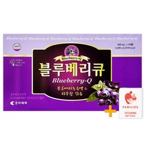 조아제약 블루베리큐 100ml x 10병 블루베리농축액+타우린 드링크 + 패밀리즈 비타민C 증정!