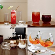 홈카페 에이드 아이스커피 유리컵 18종 모음, 11-1.내추럴 에코 글라스 400ml
