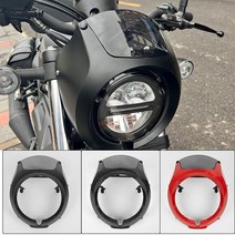 Kacvbei 오토바이 프론트 페어링 윈드스크린 Honda Rebel CMX 500 CMX500 2020 2021 2022 2023 헤드라이트 마스크 포크 윈드실드 코브블랙, Black