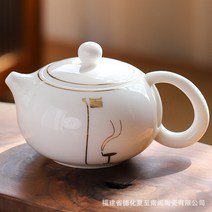 새로운 중국 주전자 Dehua 옥 자사호 서시 중국다기, 따시시커다오(310ml), 1개