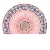 모로코 반원형 러그 엔틱 디자인 현관 욕실 입구 카펫 홈 인테리어 침실 화장대 카페트 매트