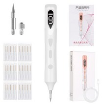 디노라이트 산업용 전자 디지털 현미경 카메라 광학 확대경 레이저 플라즈마 펜 스킨 태그 리무버 키트 주근깨 검은 점 유두종 사마귀 두더지 여드름 문신 뷰티 케어 도구 장치, 화이트-6