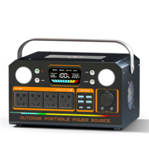 SUOSER 캠핑용 220V 대용량 보조배터리 차박 낚시 전자기기 외부 작업용 파워뱅크, 1800W+6가지 출력+무선 충전, 2800000mAh