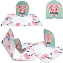 5월 가정의달 카네이션 입체 감사 꽃카드 만들기 10개 초등생 아트 공작 꾸미기 키트