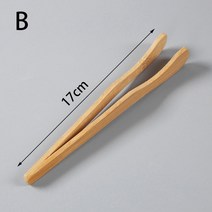 다기 세트 나무 차 도구 족집게 베이컨 클립 샐러드 음식 토스트 벤드 스트레이트 주방 천연 용품 액세서리, 02 B
