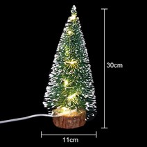 크리스마스 트리 성탄절 15-30cm 미니 led 조명 축제 파티 홈 데스크 데스크탑, 30cm-in