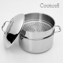 쿡셀 쿡셀 블랙큐브 9리터 특대곰솥+찜기+뚜껑(28cm), 상세 설명 참조, 단일옵션
