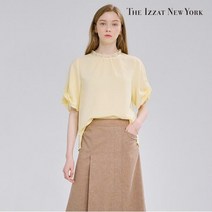 더아이잗뉴욕 더아이잗 트위스트 소매 프릴넥 블라우스 IL5P0BL73