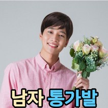 생활살림꾼 남자 가발 통가발, 연브라운