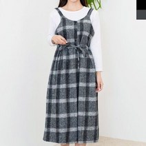 오노마 ONM JJM-SS262 여자체크어깨끈뒷밴딩원피스 (7848926)