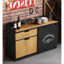 카페 반납대 셀프바 인더스트리얼 음료 수거함, 레드 가로80x세로40x높이90