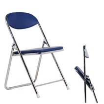 행사 강당 교회 간이 접이식의자 체어 블루, 접의자_블루