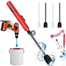 페인트 쉐이커 믹서 공업용 분산용 섞기 에폭시 믹싱 스틱 페인트 교반 막대 시멘트 믹서, 빨간색