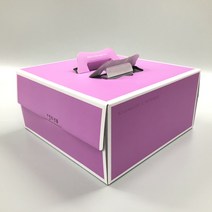 케익박스 쉬폰4호 사랑퍼플 1묶음(25개), 1묶음(25개), 300x300xh150mm, 25개