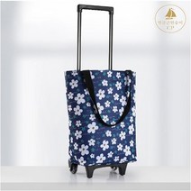 접이식카트 장바구니캐리어 바퀴달린 시장바구니 핸드카트 쇼핑 카트 작은 풀 카트 쇼핑 풀, 데이지 볼드 풀 로드