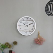 빈티지 철제 원형 인테리어 벽시계 /소 40평아파트 고급시계 신혼집거실 특이한시계 벽거리 축하선물, 블랙, 블랙