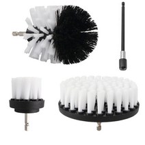 전동공구 전기 드릴 드라이버23.5453939 brush Attachment set power 스크러버 brush car polisher 욕실 청소 키트 with 주방 청소, 3pcs 및 확장 막대