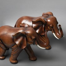 풍수 코끼리 장식품 2p세트 인테리어 소품 집들이 이사 개업 선물