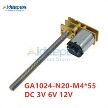GA1024-N20-M4 x 55 기어 모터 DC 3V 6V 12V 30/60/100/400/600/1000RPM M4 55mm 나사 저속 컨트롤러 감속기, [07] 200, [01] 3 볼트, 07 200_01 3 볼트
