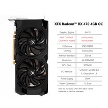XFX-RX 580 8GB 4GB 2GB 그래픽 카드 AMD GPU Radeon RX590 570 560 550 R7 R9 370 380 비디오 데스크탑 P, 15 RX470 4GB 2Fan
