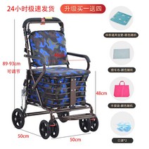 노인 카트 쇼핑 보조 4륜 접이식 장바구니 가정용 효도 어버이날 선물 트롤리, [점장님 추천] E3 블루-충격흡수 2륜