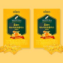 올레아 마누카프로폴리스 로젠지 레몬진저맛, 2개, 48g