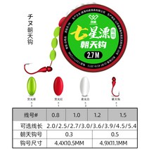 [창위] 7 성 표선조 묶음 완제품 하늘갈고리 전통 낚시 선조 세트 고민민 야광 붕어 표백, 7 성 표선조 2.7m+하늘로 갈고리 천 또 0.3#, 2번