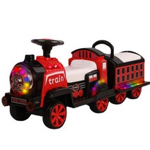 작은 기차 어린이 전기 전동차 원격 제어 아기 어린이 장난감 4륜 자동차 2인승 배터리 리모콘 조종 자동차, 단일사이즈, 핑크/싱글