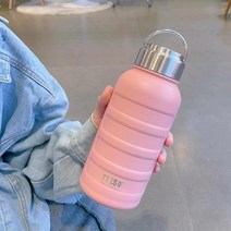 CEBELK 대용량 보온 보냉 진공 스텐 텀블러, 750ml, 핑크