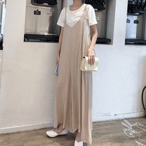 빅사이즈 여성 와이드 점프수트 여자 바지 팬츠 8909