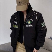 야구 잠바 웨스턴 베이스볼 점퍼 미국 레트로 블랙 오토바이 자켓 레이싱 여름 빅사이즈