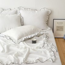 하우지안 엘라서커 시어서커 여름이불 2종, 엘라서커 스노우, 이불+베개커버 2장 구성