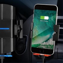 자동차 휴대폰 무선충전 송풍구 거치대 차량악세사리 강력한 모닝 홀더 벤츠 BMW, 고속무선충전거치대
