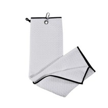 PowrX 골프 가방용 2팩 타월 - 방수 극세사 우븐 공 및 클럽용 습식 건식 세정제 내