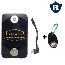 Rational 배달대행 필수품 5핀 타입 핸드폰 자석거치대 충전패드(색상렌덤) + 조끼고리(퀵서비스) 충전패드+조끼고리, 5핀패드+조끼고리