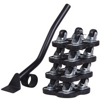 도비 대차 중량물 운반 회전판경 고중량용 범용 공구, 브레이크가 없는 검은색 방폭 범용 휠