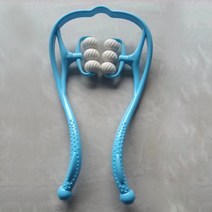 손지압 혈타 합곡혈 플라스틱 압력 포인트 치료 목 Massageador 마사지 손 롤러 어깨 트리거 완화, Type-A-Blue