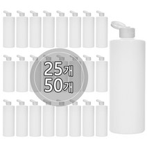 [25개묶음판매] 원터치캡용기 120ml 150ml 200ml 250ml 300ml 500ml 똑딱이용기 어매니티공병, 500ml 각백색용기, 검정캡, 25개, 검정캡