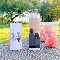 지안느스튜디오 주문제작 포토 사진 텀블러 컵 6종, 슬림텀블러 (20oz)