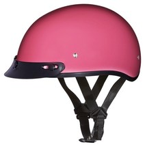 Daytona Helmets 하프 스컬 캡 오토바이 헬멧 DOT 승인 고광택 블랙 M USA 미국, Hi-Gloss White