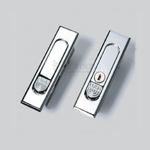 푸쉬/핸들 BY6-11 BY6-22 크롬도금 부영 분전함 분전반 컨트롤박스 캐비넷 기계 제작 가구 도어 DIY 인테리어 용, BY6-11(키 있음)