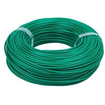 5 미터 sq 0.3 0.5 0.75 1 1.5mm rv 미세 와이어 pvc 절연 베어 구리 케이블 220v 스피커 전원 led 전기 전선, 초록, 정사각형 1.5mm, 5m