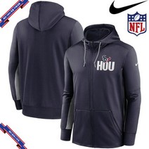 [미국정품] 578039 나이키 NFL팀 후드 맨투맨 집업 Houston Texans Nike Mascot Performance Full-Zip Hoodie - Navy/Gray