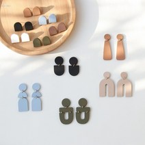 샹들리에귀걸이 투웨이 눈꽃 롱드롭 여성 패션 빈티지 기하학 불규칙한 솔리드 컬러 아크릴