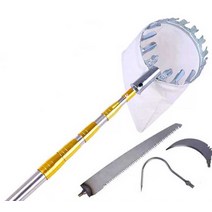 감따는기구 과일수확기 스테인레스 감따는장대, 방폭 폴 (9 미터 6 섹션)